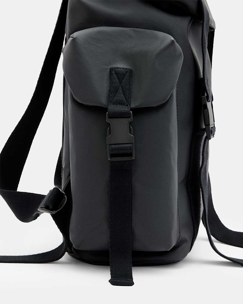 Mars Oiled Canvas Backpack Black | ALLSAINTS
